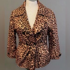 “Donna Salyers’ Fabulous Furs” Leopard Print Women's Rain Jacket